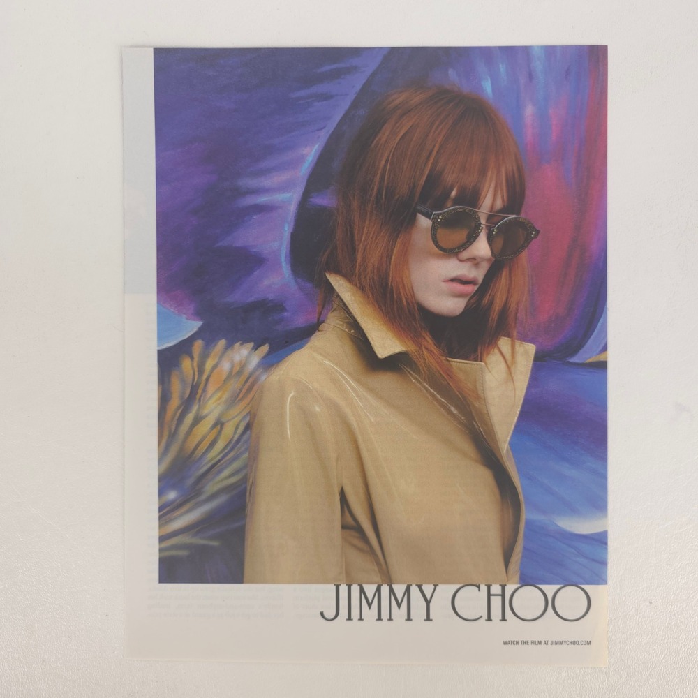 Jimmy Choo Kiki Willems Monte Sunglasses Print Ad Designer 2018 Wall Art Decor